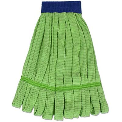 CleanAide Microfiber Tube mop Head industriale 300 grams super assorbente Looped ends Verde CleanAide Microfiber Tube mop Head industriale 300 grams super assorbente Looped ends Verde