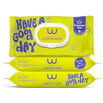 wannawipes Salviette XL Adulti Monouso WC – 144 Pezzi (3 pack) – Con Aloe, Camomilla e Vitamina E – Effetto Lenitivo – Extra Spesse – 100% Biodegradabili in Fibre Vegetali – Senza Profumo wannawipes Salviette XL Adulti Monouso WC – 144 Pezzi (3 pack) – Con Aloe, Camomilla e Vitamina E – Effetto Lenitivo – Extra Spesse – 100% Biodegradabili in Fibre Vegetali – Senza Profumo