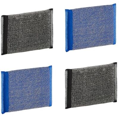 Maya Spugna INOX. Per Cucina e Acciaio Inox. Pulisce senza Graffiare. Non Lascia Residui di Fibre. Dimensioni 13x9 cm. Confezione da 4 Spugne (Blu e Nere) Maya Spugna INOX. Per Cucina e Acciaio Inox. Pulisce senza Graffiare. Non Lascia Residui di Fibre. Dimensioni 13x9 cm. Confezione da 4 Spugne (Blu e Nere)