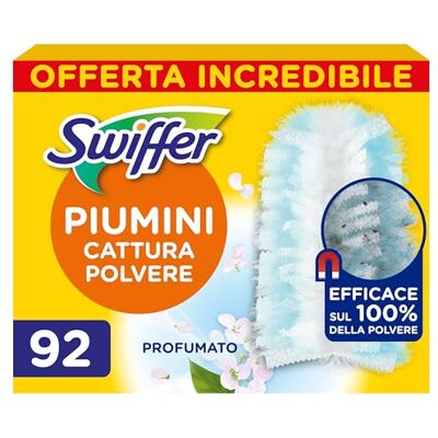 Swiffer Duster Ricariche Piumini Cattura Polvere, 92 Piumini, Cattura e Intrappola Polvere e Sporco, Raggiunge I Punti più Difficili della Casa, Con Profumo Ambi Pur, Offerta Incredibile Swiffer Duster Ricariche Piumini Cattura Polvere, 92 Piumini, Cattura e Intrappola Polvere e Sporco, Raggiunge I Punti più Difficili della Casa, Con Profumo Ambi Pur, Offerta Incredibile