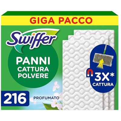 Swiffer Dry Ricariche Scopa, 216 Pezzi, Ambi Pur Profumo. Swiffer Dry Ricariche Scopa, 216 Pezzi, Ambi Pur Profumo.