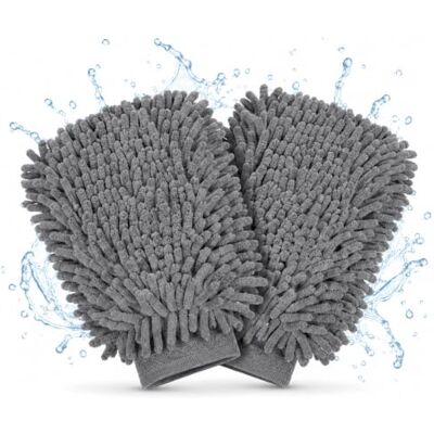 Carehabi Guanto Lavaggio Auto 2 Pezzi 25x8cm Spugna Auto Microfibra Doppia Faccia Antigraffio per Pulizia Moto e Finestre Carehabi Guanto Lavaggio Auto 2 Pezzi 25x8cm Spugna Auto Microfibra Doppia Faccia Antigraffio per Pulizia Moto e Finestre