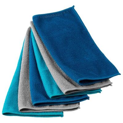 Beldray Confezione da 6 panni antibatterici in microfibra ultra-assorbenti, perfetti per la pulizia o la spolveratura, lavabili e riutilizzabili, per auto, cucina, piani di lavoro panni Beldray Confezione da 6 panni antibatterici in microfibra ultra-assorbenti, perfetti per la pulizia o la spolveratura, lavabili e riutilizzabili, per auto, cucina, piani di lavoro panni