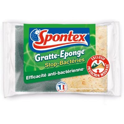 Spontex 2 raschietti in spugna efficaci, antibatterici Spontex 2 raschietti in spugna efficaci, antibatterici