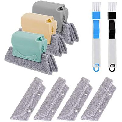 Bestylez Magic Window Track Cleaner, set di strumenti per la pulizia della scanalatura della finestra (3) Bestylez Magic Window Track Cleaner, set di strumenti per la pulizia della scanalatura della finestra (3)