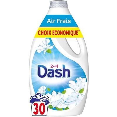 DASH Detersivo liquido 2 in 1 aria fresca, 1,35 litri DASH Detersivo liquido 2 in 1 aria fresca, 1,35 litri