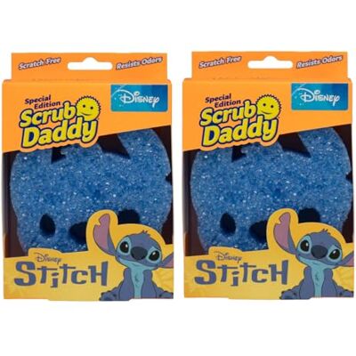 Scrub Daddy Disney Stitch Spugna, Spugna per Lavare, Piatti, Cucina e Bagno, non Graffia, con Design Morbido e Compatto FlexTexture, Lavabile in Lavastoviglie, 2 Spugne Scrub Daddy Disney Stitch Spugna, Spugna per Lavare, Piatti, Cucina e Bagno, non Graffia, con Design Morbido e Compatto FlexTexture, Lavabile in Lavastoviglie, 2 Spugne