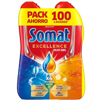Somat Excellence Gel Frescor Anti-Odor - Detersivo lavastoviglie Somat Excellence Gel Frescor Anti-Odor - Detersivo lavastoviglie