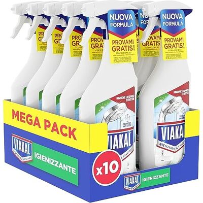 VIAKAL Igienizzante Spray Per Rimuovere Fino Al 100% Di Calcare Con Tecnologia Anti-gocce Rimuove Lo Sporco E I Batteri VIAKAL Igienizzante Spray Per Rimuovere Fino Al 100% Di Calcare Con Tecnologia Anti-gocce Rimuove Lo Sporco E I Batteri