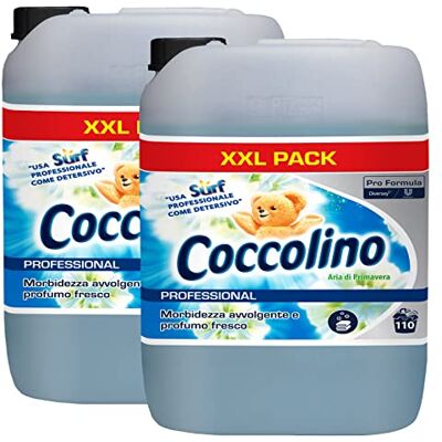 Coccolino 2x Professional Aria di Primavera Ammorbidente Concentrato Fresco Bucato Biancheria XXL 2 Taniche da 10 Litri ciascuna, 20900.0 grams Coccolino 2x Professional Aria di Primavera Ammorbidente Concentrato Fresco Bucato Biancheria XXL 2 Taniche da 10 Litri ciascuna, 20900.0 grams