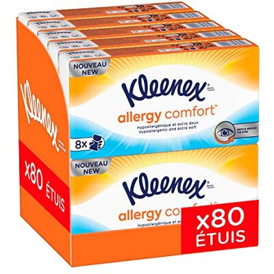 Kleenex Allergy Comfort, 10 confezioni da 8 custodie per fazzoletti (10 x 8 custodie) Kleenex Allergy Comfort, 10 confezioni da 8 custodie per fazzoletti (10 x 8 custodie)