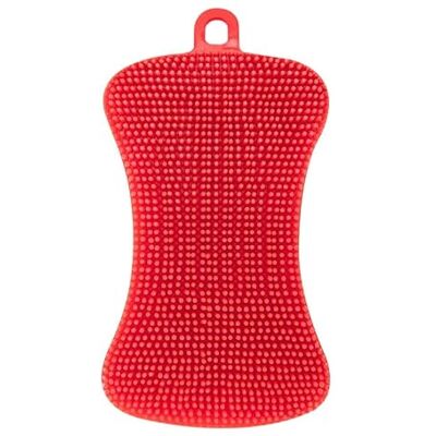 Rhybom Spazzola per lavastoviglie in silicone, antibatterica in silicone per uso alimentare, per lavare verdure, frutta e stoviglie, 1 pezzo da 2,83 pollici, rosso brillante Rhybom Spazzola per lavastoviglie in silicone, antibatterica in silicone per uso alimentare, per lavare verdure, frutta e stoviglie, 1 pezzo da 2,83 pollici, rosso brillante
