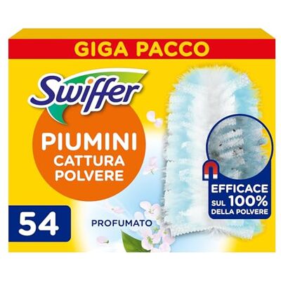 Fairy Swiffer Duster Piumini Cattura Polvere, 54 Piumini, Cattura e Intrappola Polvere e Sporco, Con Profumo Ambi Pur, Raggiunge I Punti più Difficili della Casa, Maxi Formato Fairy Swiffer Duster Piumini Cattura Polvere, 54 Piumini, Cattura e Intrappola Polvere e Sporco, Con Profumo Ambi Pur, Raggiunge I Punti più Difficili della Casa, Maxi Formato