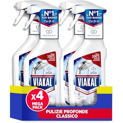 VIAKAL Classico Spray Per Rimuovere Fino Al 100% Di Calcare Con Tecnologia Anti-gocce VIAKAL Classico Spray Per Rimuovere Fino Al 100% Di Calcare Con Tecnologia Anti-gocce
