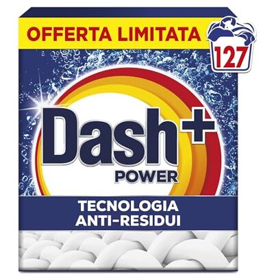 Dash Detersivo Lavatrice Per Bucato In Polvere, 127 Lavaggi, Tecnologia Anti Residui, Rimuove le Macchie, Efficace anche a Freddo e in Cicli Brevi Dash Detersivo Lavatrice Per Bucato In Polvere, 127 Lavaggi, Tecnologia Anti Residui, Rimuove le Macchie, Efficace anche a Freddo e in Cicli Brevi