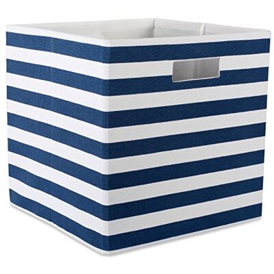 DII Pattumiera pieghevole rigida in poliestere, 33 x 33 x 33 cm, blu nautico DII Pattumiera pieghevole rigida in poliestere, 33 x 33 x 33 cm, blu nautico