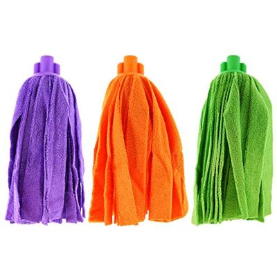 Pamex Ambra – Mocio in microfibra, strisce colorate, super assorbente, ideale per tutti i tipi di pavimento. Pamex Ambra – Mocio in microfibra, strisce colorate, super assorbente, ideale per tutti i tipi di pavimento.