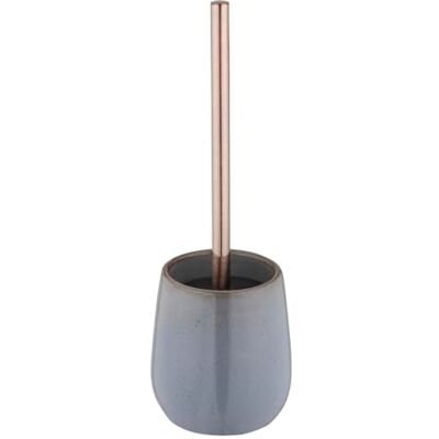 Wenko Scopino WC mod. Sirmione freestanding ceramica acciaio inox set scopino bagno decorazione grigio rame cilindro 10,5 x 40 cm nero Wenko Scopino WC mod. Sirmione freestanding ceramica acciaio inox set scopino bagno decorazione grigio rame cilindro 10,5 x 40 cm nero
