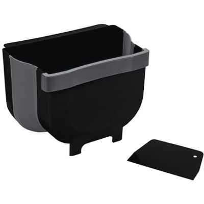 Wenko Pattumiera da sportello Fago 5 litri, secchio per spazzatura Black Outdoor Kitchen, raschietto incluso, fissaggio a sportello o cassetto senza perforare, pieghevole, 25,5 x 18 cm x 18 cm, nero Wenko Pattumiera da sportello Fago 5 litri, secchio per spazzatura Black Outdoor Kitchen, raschietto incluso, fissaggio a sportello o cassetto senza perforare, pieghevole, 25,5 x 18 cm x 18 cm, nero