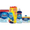 Finish Kit Lavastoviglie,  Powergel Detersivo Lemon 90 Lavaggi, Brillantante Limone 500ml, Curalavastoviglie 250ml, Cristalli di Sale 1kg