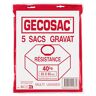 GECOSAC Sacchi Gravats Sollevato di carico 40 kg, Polietilene, Universale, 55 x 95 cm