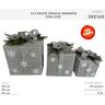 DEL GIUDICE CASALINGHI S.R.L. (DGC) PACCO REGALO C/LUCE 3pz ARGENTO 392163