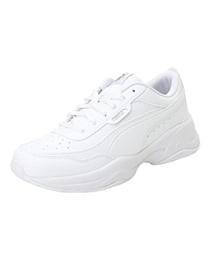 Puma Women Cilia Mode Scarpe da ginnastica,  White  Silver, 37.5 EU