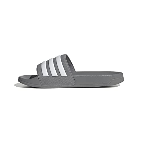Adidas Adilette Shower Slides, Infradito Unisex-Adulto, Grigio Grey Three Ftwr White Grey Three, 40 2/3 EU