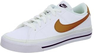 Nike Court Legacy Next Nature, Sneaker Donna, White/Gold Suede-Volt-Black, 36 EU