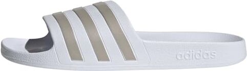 Adidas Adilette Aqua Slides, Unisex-Adulto, Ftwr White Platin Met Ftwr White, 42 EU