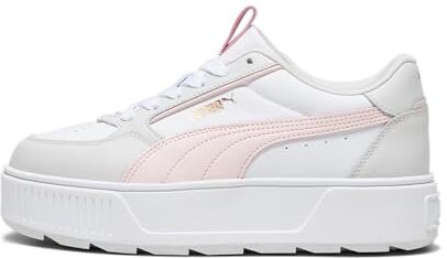 Puma Karmen Rebelle, Scarpe Da Ginnastica Donna, Bianco Gelido Rosa Piuma Grigio, 42 EU