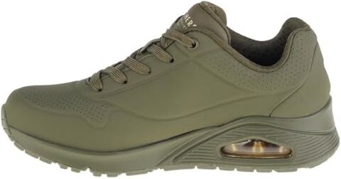 Skechers Uno, Sneaker Donna, Olive Durabuck, 42 EU