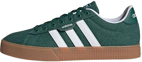 Adidas Daily 3.0 Shoes, Scarpe Uomo, Collegiate Green Ftwr White Gum10, 40 2/3 EU