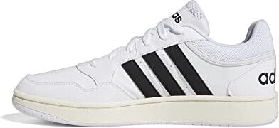 Adidas Hoops 3.0 Low Classic Vintage Shoes, Uomo, Ftwr White Core Black Chalk White, 41 1/3 EU