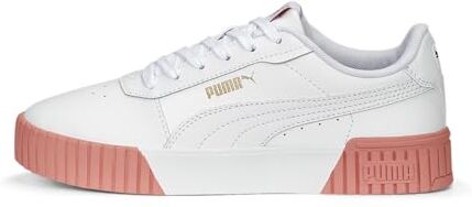 Puma Women Carina 2.0 Scarpe da ginnastica,  White Hibiscus Flower  Gold, 40.5 EU