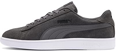 Puma Unisex Smash V2 Scarpe da ginnastica, Castlerock  Schwarz  Weiß, 36 EU