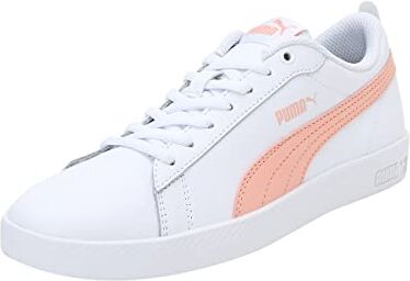 Puma Smash Wns V2 L, Sneaker Donna, Bianco (White Apricot Blush Black Pink), 41 EU