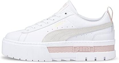 Puma Mayze Lth Wn's, Scarpe da Ginnastica Donna, Multicolore White Marshmallow, 38.5 EU