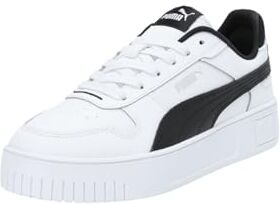 Puma Women Carina Street Scarpe da ginnastica,  White  Black  Silver, 40 EU