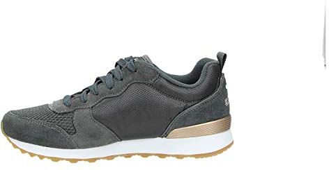 Skechers Originals Og 85 Golden Girl, A collo basso Donna, Grigio Carbone, 41 EU