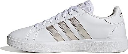 Adidas Grand Court Td Lifestyle Court Casual Shoes, Sneakers Donna, Ftwwht Plamet Ftwwht, 37 1/3 EU