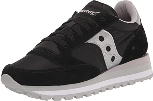 Saucony Scarpe da ginnastica Jazz Triple da donna, nero/argento, 40 EU