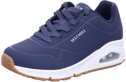 Skechers Uno Stand On Air, Sneaker Donna, Navy Durabuck Mesh, 42 EU