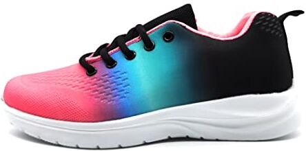 P&L Scarpe Sportive da Donna Traspiranti Leggere in Rete per la Corsa e Il Lavoro, Multicolore, 36