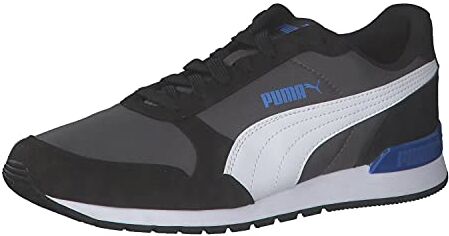 Puma St Runner V2 NL, Scarpe da Ginnastica Basse Unisex-Adulto, Grigio Dark Shadow White Black, 38.5 EU