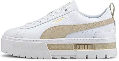 Puma Mayze Lth Wn's, Scarpe da Ginnastica Donna, Multicolore White Peyote, 38 EU