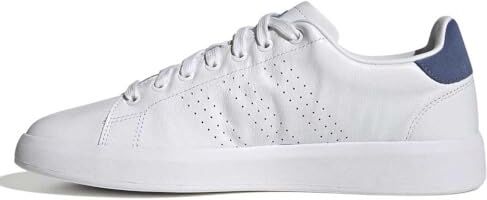 Adidas Advantage Premium Leather Shoes, Sneakers Uomo, Ftwr White Ftwr White Crew Blue, 36 2/3 EU