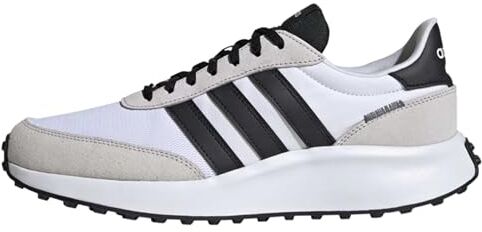 Adidas Run 70s Lifestyle Running Shoes, Sneaker Uomo, Ftwr White Core Black Dash Grey, 43 1/3 EU