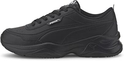 Puma Women Cilia Mode Sneakers,  Black- Silver, 35.5 EU