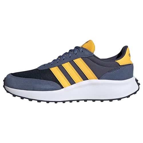 Adidas Run 70s Lifestyle Running Shoes, Sneaker Uomo, Legend Ink Bold Gold Crew Blue, 40 EU